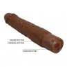 PRETTY LOVE KESSLER DILDO VIBRADOR REALISTA 10 MODOS DE VIBRACIoN Y 10 DE EMPUJE 22 CM MARRoN