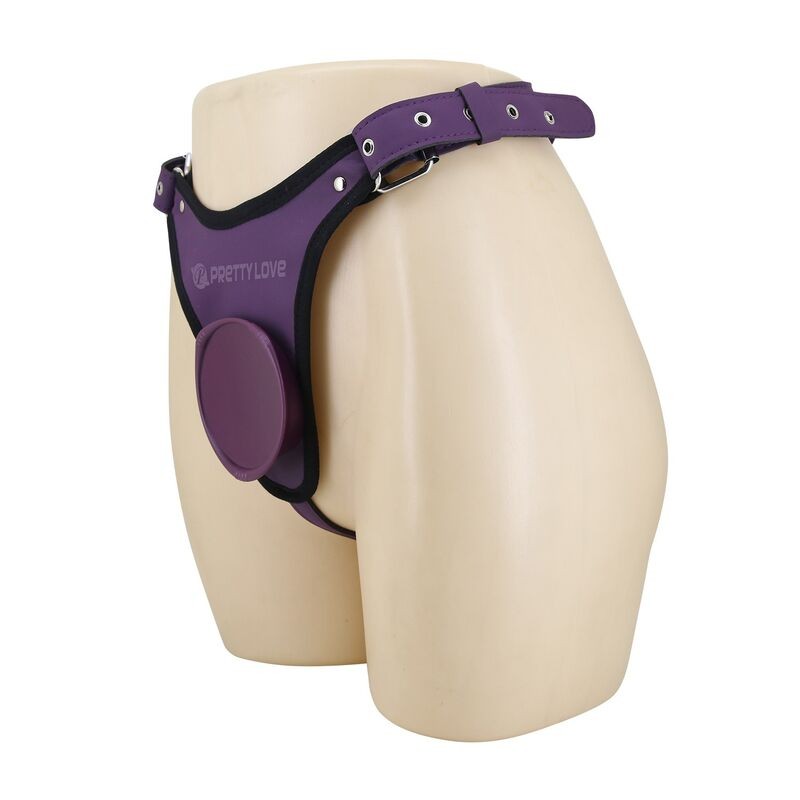 PRETTY LOVE ARNeS UNIVERSAL TIPO BRAGA PARA STRAP ON MORADO Y NEGRO
