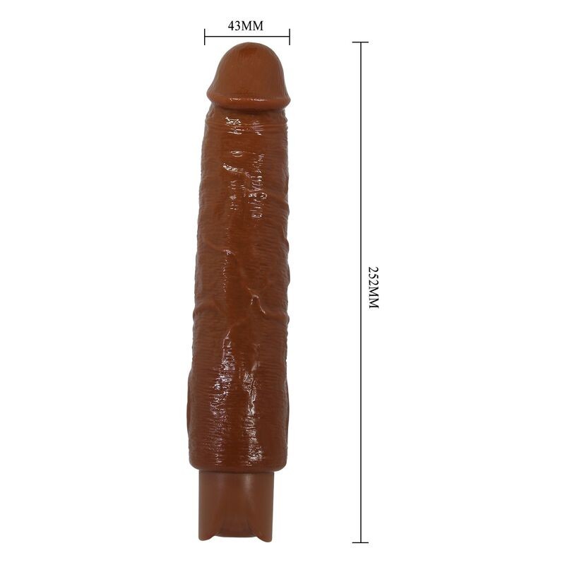 PRETTY LOVE GAVIN VIBRADOR REALiSTICO 25 CM Ø 5 CM COLOR MARRoN
