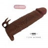 PRETTY LOVE QUILLON FUNDA PARA PENE VIBRADORA 20 CM Ø 4 CM COLOR MARRoN