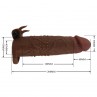 PRETTY LOVE QUILLON FUNDA PARA PENE VIBRADORA 20 CM Ø 4 CM COLOR MARRoN