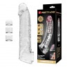 PRETTY LOVE FUNDA EXTENSORA PARA PENE AJUSTABLE 26 CM Ø 4 CM COLOR TRANSPARENTE