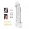 PRETTY LOVE FUNDA EXTENSORA PARA PENE AJUSTABLE 26 CM Ø 4 CM COLOR TRANSPARENTE