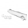 PRETTY LOVE FUNDA EXTENSORA PARA PENE AJUSTABLE 26 CM Ø 4 CM COLOR TRANSPARENTE
