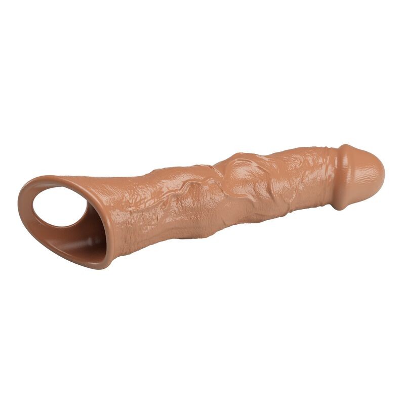 PRETTY LOVE FUNDA EXTENSORA PARA PENE AJUSTABLE 28 CM Ø 45 CM COLOR MARRoN