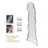 PRETTY LOVE FUNDA EXTENSORA PARA PENE AJUSTABLE 28 CM Ø 45 CM COLOR TRANSPARENTE