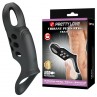 PRETTY LOVE CRAIG ANILLO PARA PENE VIBRADOR RECARGABLE NEGRO