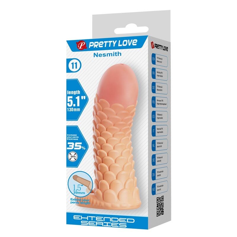 PRETTY LOVE NESMITH FUNDA PARA PENE EXTENSORA 13 CM Ø 38 CM COLOR NATURAL