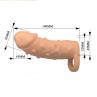 PRETTY LOVE DORT FUNDA PARA PENE EXTENSORA 14 CM Ø 4 CM COLOR NATURAL