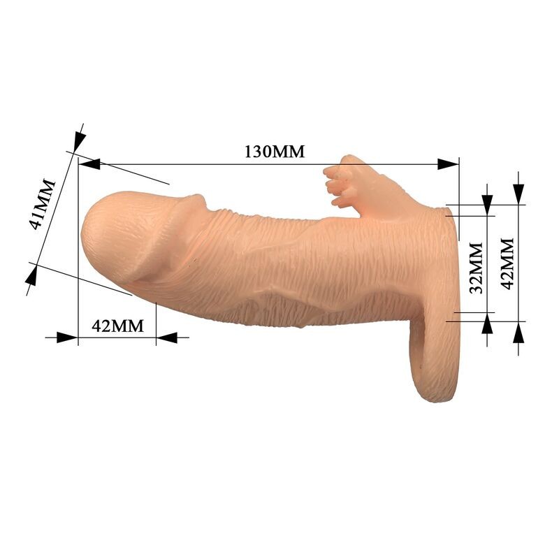 PRETTY LOVE RODERIC FUNDA PARA PENE EXTENSORA 13 CM Ø 38 CM COLOR NATURAL