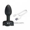 PRETTY LOVE PLUG ANAL VIBRADOR 10 MODOS RECARGABLE NEGRO