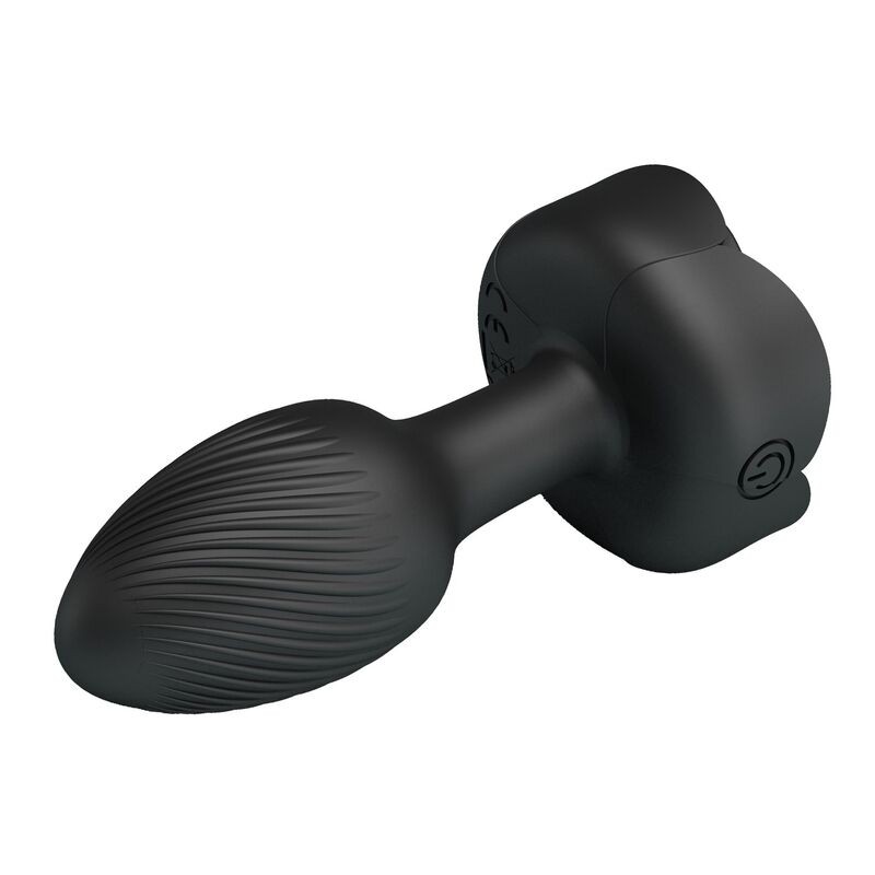 PRETTY LOVE PLUG ANAL VIBRADOR 10 MODOS RECARGABLE NEGRO
