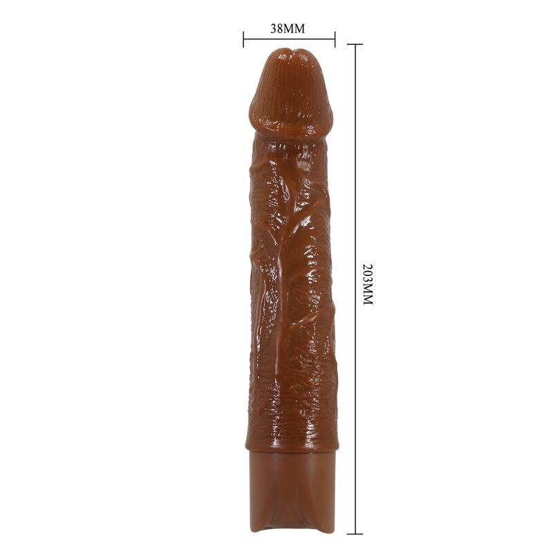 PRETTY LOVE LEONARDO VIBRADOR REALiSTICO 20 CM Ø 4 CM COLOR MARRoN