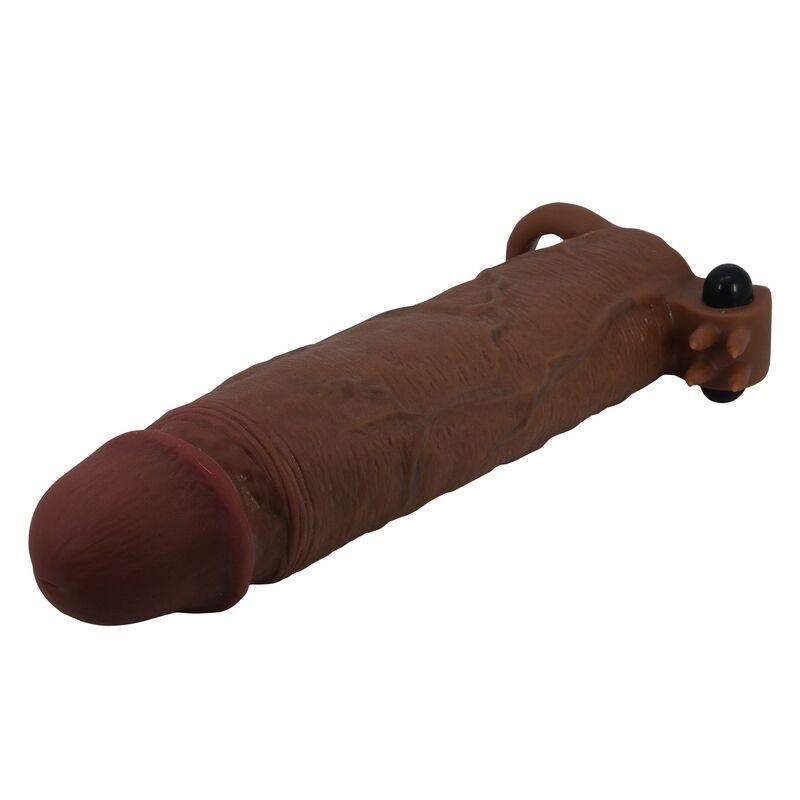 PRETTY LOVE XERXES FUNDA PARA PENE VIBRADORA 22 CM Ø 45 CM COLOR MARRoN