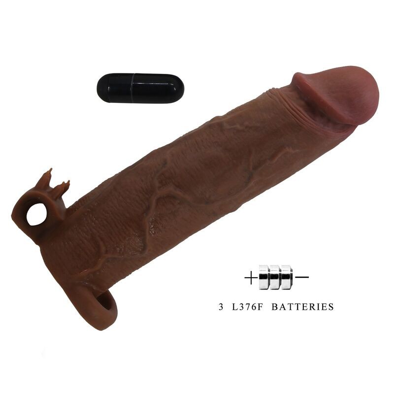 PRETTY LOVE XERXES FUNDA PARA PENE VIBRADORA 22 CM Ø 45 CM COLOR MARRoN