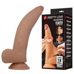 PRETTY LOVE XANDER DILDO REALiSTICO 20 CM Ø 5 CM COLOR NATURAL
