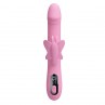 PRETTY LOVE BELLA VIBRADOR RABBIT CON ESTIMULACIoN MARIPOSA Y LED ROSA
