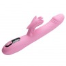 PRETTY LOVE BELLA VIBRADOR RABBIT CON ESTIMULACIoN MARIPOSA Y LED ROSA