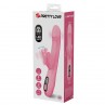 PRETTY LOVE BELLA VIBRADOR RABBIT CON ESTIMULACIoN MARIPOSA Y LED ROSA