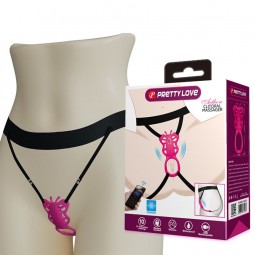 PRETTY LOVE BUTTERFLY MASAJEADOR TANGA APP CONTROL ROSA