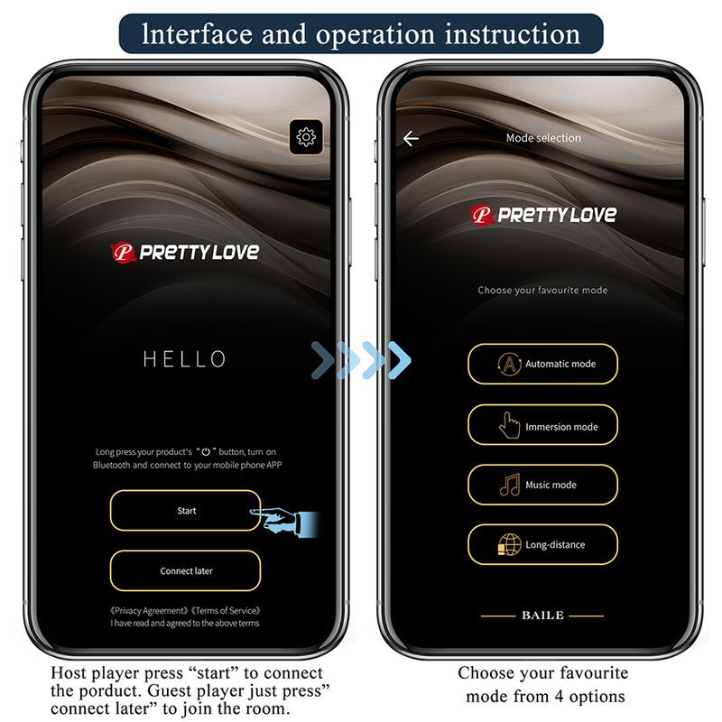 PRETTY LOVE BUTTERFLY MASAJEADOR TANGA APP CONTROL ROSA
