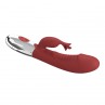 PRETTY LOVE VIBRADOR RABBIT ROSEWOOD 30 FUNCIONES RECARGABLE USB ROJO