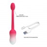 PRETTY LOVE HUEVO VIBRADOR PULSEN CONTROL APP 12 FUNCIONES RECARGABLE USB ROSA