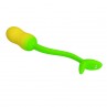 PRETTY LOVE HUEVO VIBRADOR PULSEN CONTROL APP 12 FUNCIONES RECARGABLE USB VERDE AMARILLO