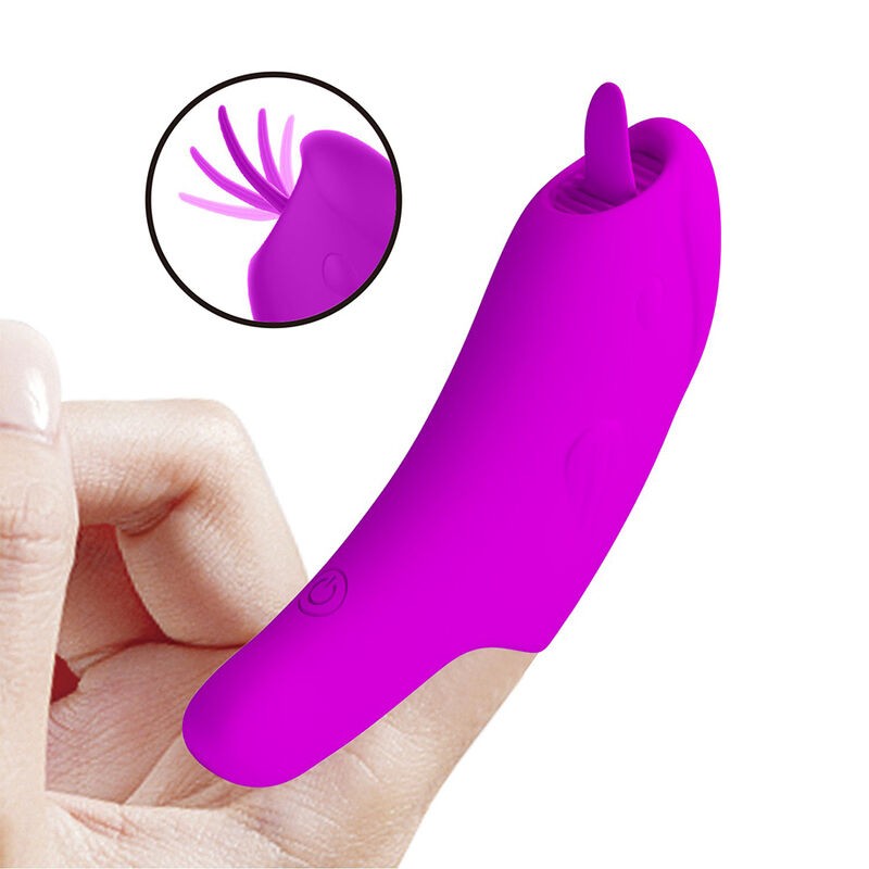 PRETTY LOVE PETERSON HONEY FINGER VIBRADOR DE DEDO RECARGABLE MORADO