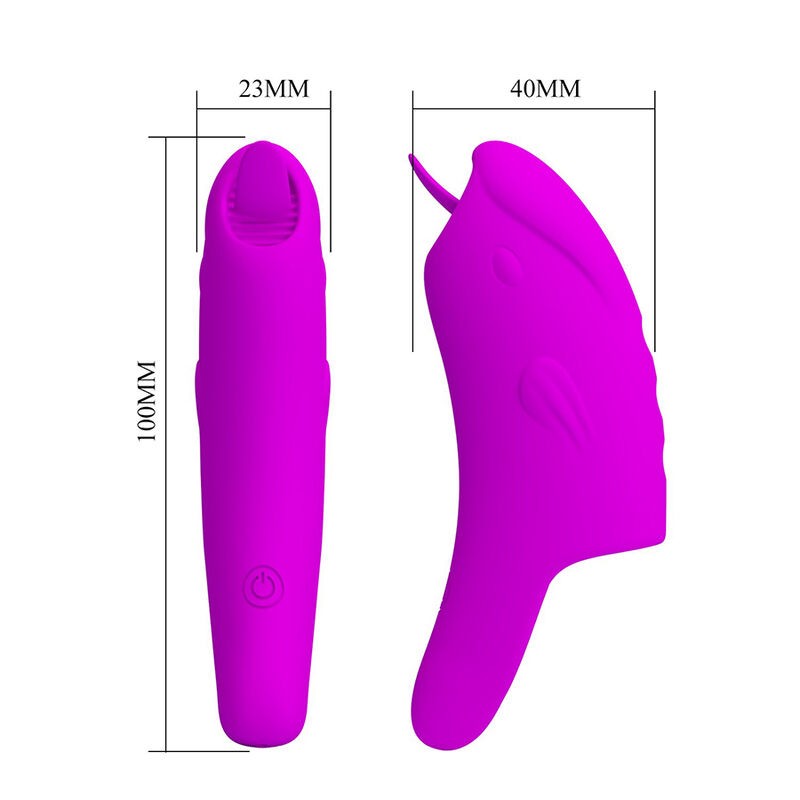 PRETTY LOVE PETERSON HONEY FINGER VIBRADOR DE DEDO RECARGABLE MORADO