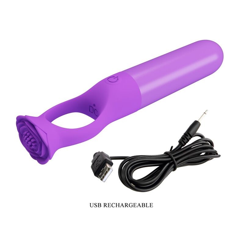 PRETTY LOVE GIANA MINI MASAJEADOR VIBRADOR RECARGABLE MORADO