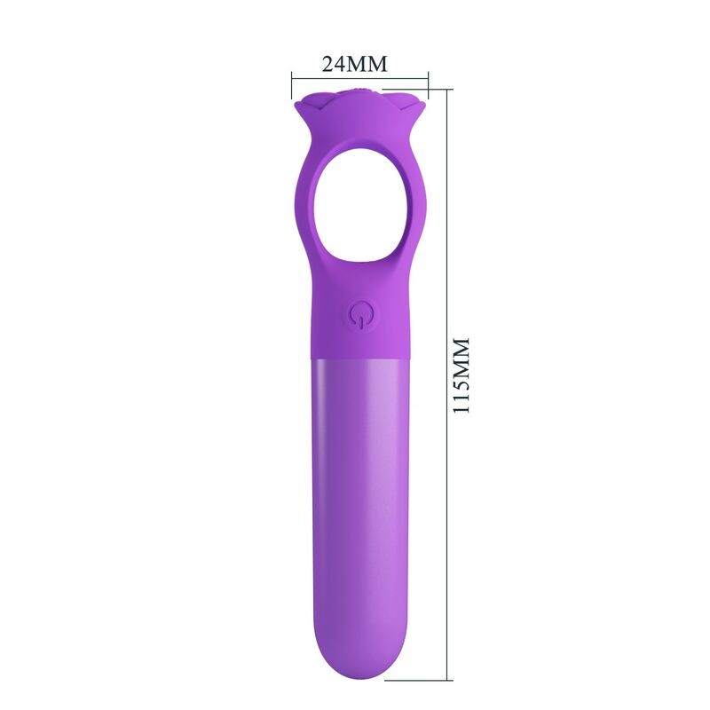PRETTY LOVE GIANA MINI MASAJEADOR VIBRADOR RECARGABLE MORADO