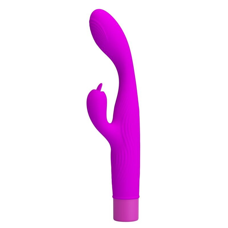 PRETTY LOVE JENE VIBRADOR DOBLE ESTIMULACIoN PARA PUNTO G Y CLiTORIS MORADO