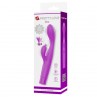 PRETTY LOVE JENE VIBRADOR DOBLE ESTIMULACIoN PARA PUNTO G Y CLiTORIS MORADO