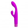 PRETTY LOVE JENE VIBRADOR DOBLE ESTIMULACIoN PARA PUNTO G Y CLiTORIS MORADO