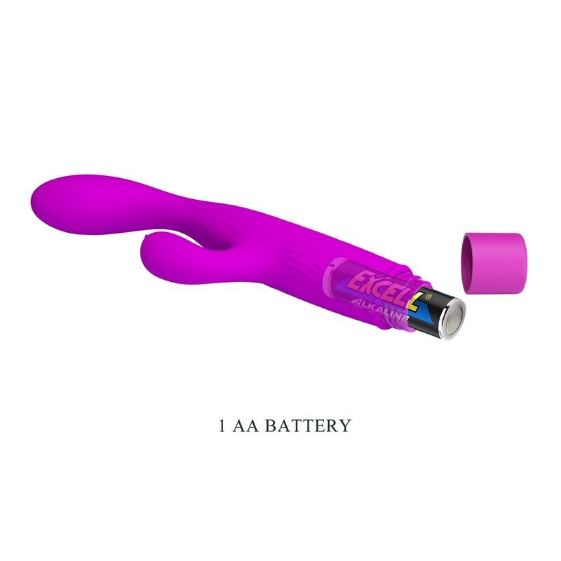 PRETTY LOVE JENE VIBRADOR DOBLE ESTIMULACIoN PARA PUNTO G Y CLiTORIS MORADO