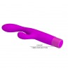 PRETTY LOVE JENE VIBRADOR DOBLE ESTIMULACIoN PARA PUNTO G Y CLiTORIS MORADO