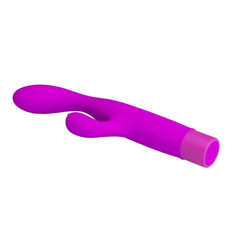PRETTY LOVE JENE VIBRADOR DOBLE ESTIMULACIoN PARA PUNTO G Y CLiTORIS MORADO