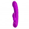 PRETTY LOVE MONICA VIBRADOR DOBLE ESTIMULACIoN PARA PUNTO G Y CLiTORIS RECARGABLE MORADO