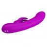 PRETTY LOVE MONICA VIBRADOR DOBLE ESTIMULACIoN PARA PUNTO G Y CLiTORIS RECARGABLE MORADO