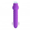 PRETTY LOVE DANNELL VIBRADOR CON ESTIMULACIoN ORAL Y CLITORAL RECARGABLE MORADO