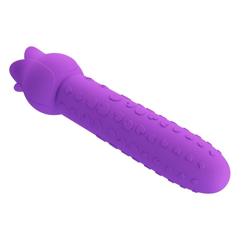 PRETTY LOVE DANNELL VIBRADOR CON ESTIMULACIoN ORAL Y CLITORAL RECARGABLE MORADO