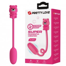 PRETTY LOVE OLSON HUEVO VIBRADOR CON MANDO POR CABLE RECARGABLE ROSA