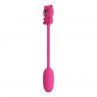 PRETTY LOVE OLSON HUEVO VIBRADOR CON MANDO POR CABLE RECARGABLE ROSA