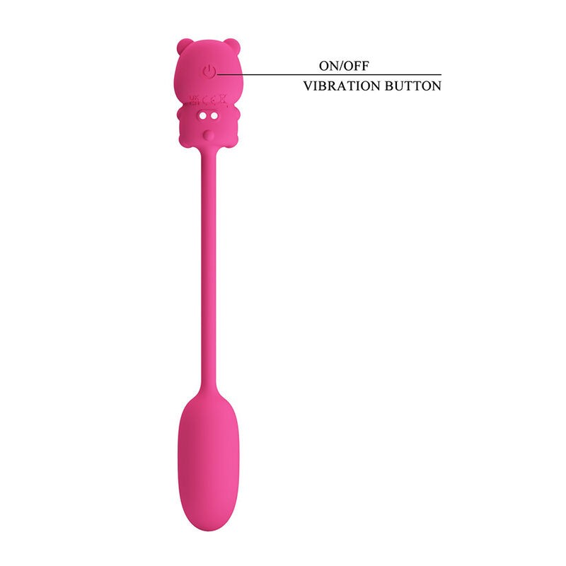 PRETTY LOVE OLSON HUEVO VIBRADOR CON MANDO POR CABLE RECARGABLE ROSA