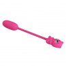 PRETTY LOVE OLSON HUEVO VIBRADOR CON MANDO POR CABLE RECARGABLE ROSA
