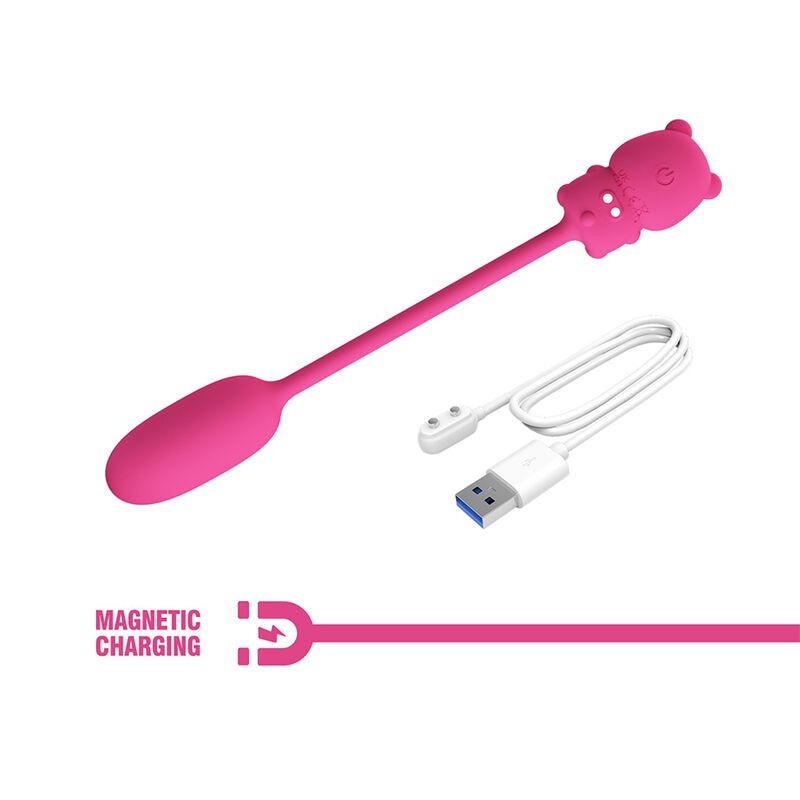PRETTY LOVE OLSON HUEVO VIBRADOR CON MANDO POR CABLE RECARGABLE ROSA