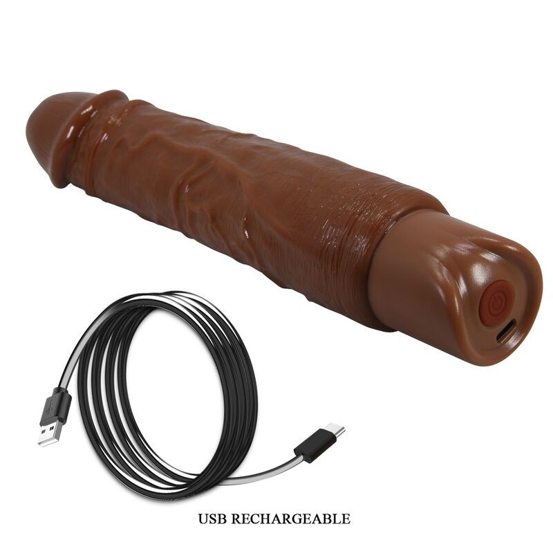 PRETTY LOVE DUKE VIBRADOR REALiSTICO 235 CM Ø 48 CM COLOR MARRoN