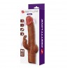 PRETTY LOVE ELLISON VIBRADOR RABBIT REALiSTICO 226 CM Ø 42 CM COLOR MARRoN