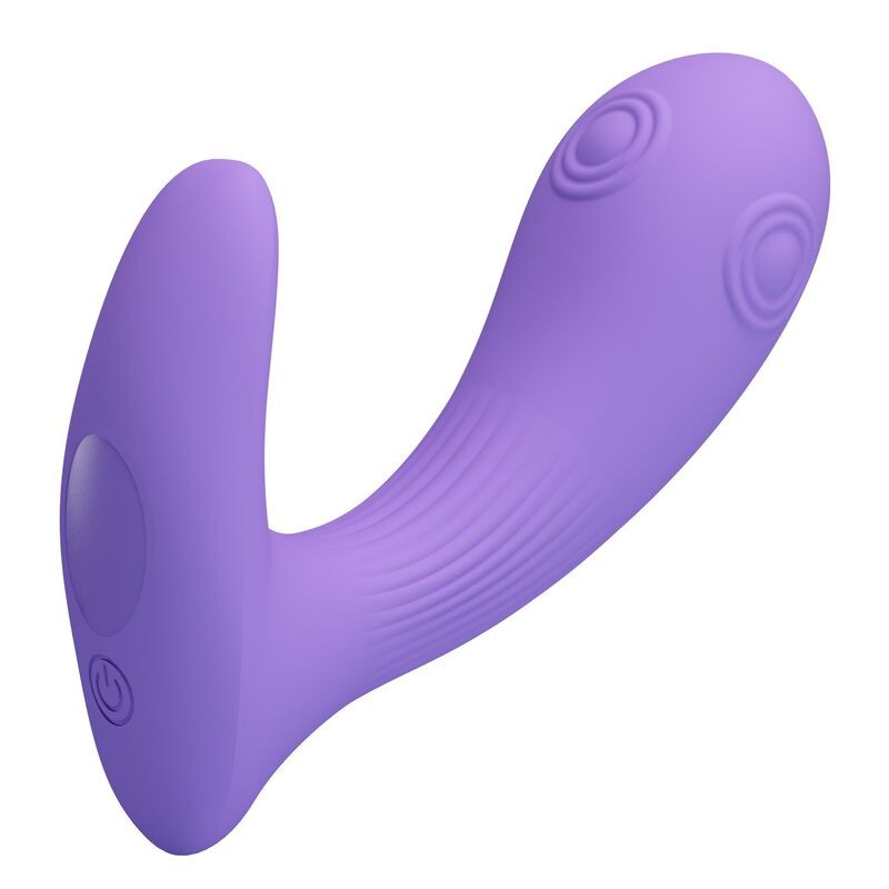 PRETTY LOVE ANDROMEDA VIBRADOR DE DOBLE ESTIMULACIoN RECARGABLE MORADO
